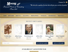 Tablet Screenshot of moodyfuneralservices.com